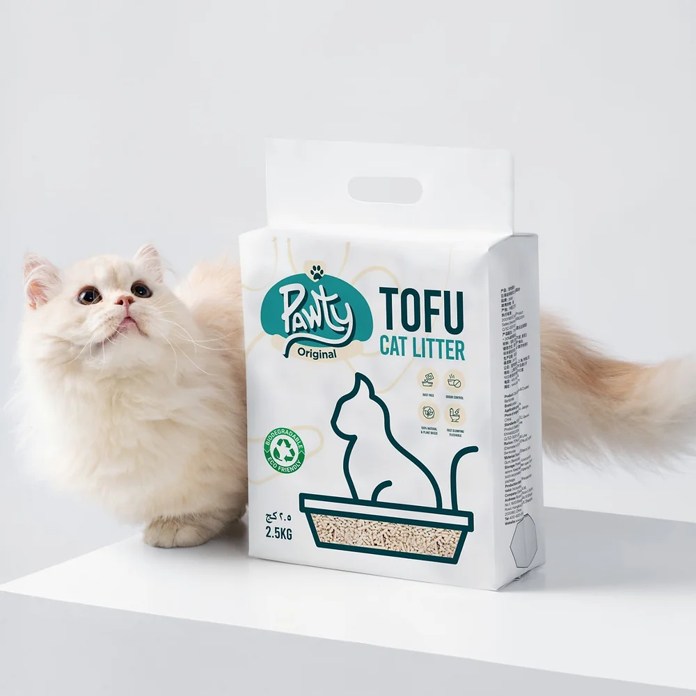 Pawty Tofu Cat Litter 6L | Original scented | Organic by Pawsome Arabia